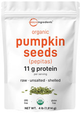 Organic Pumpkin Seeds, 4Lbs | Raw, Unsalted, & Shelled – Whole Pepitas | Pumpkin 12.11 per gallon