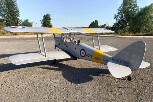 RC Airplane Aircraft Biplane DH.82 Tiger Moth Royal Navy 1400mm 55" Wingspan ARF - Picture 12 of 19