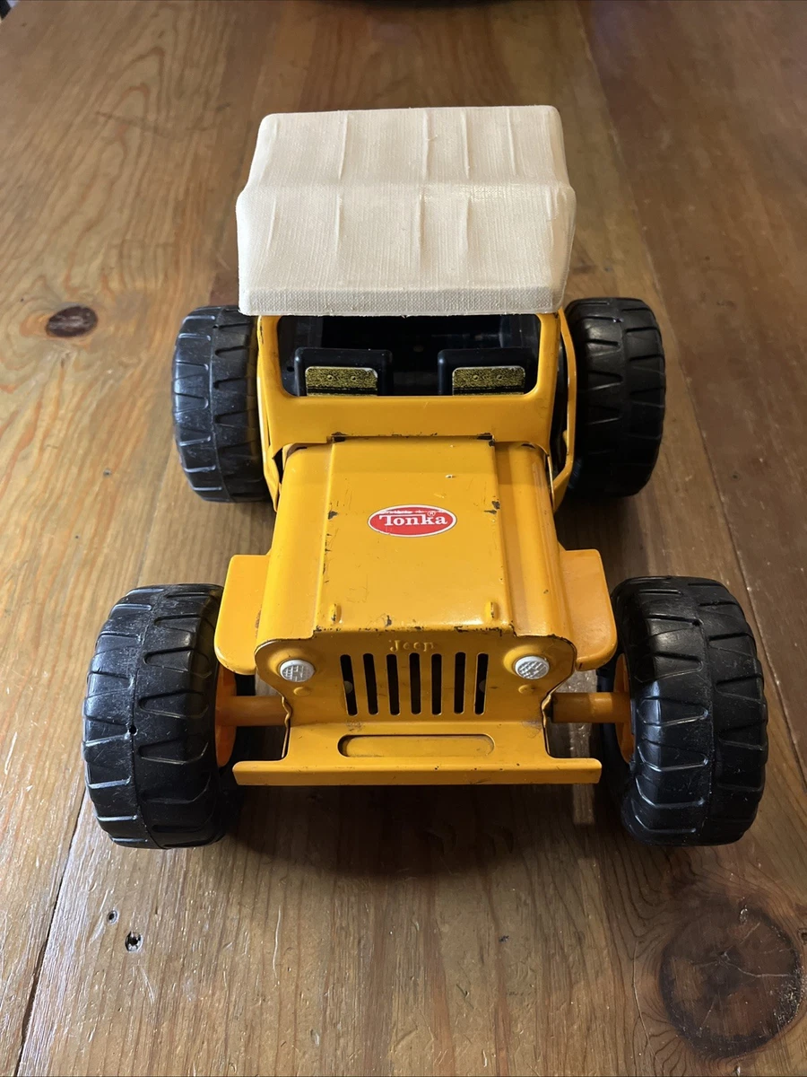 25+ Tonka Jeep Yellow Vintage Manufacture Diecast Cars, Trucks