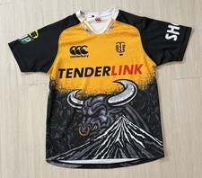 Canterbury 2015 Port Taranaki Football Union Bulls Rugby Jersey XL Yarrows