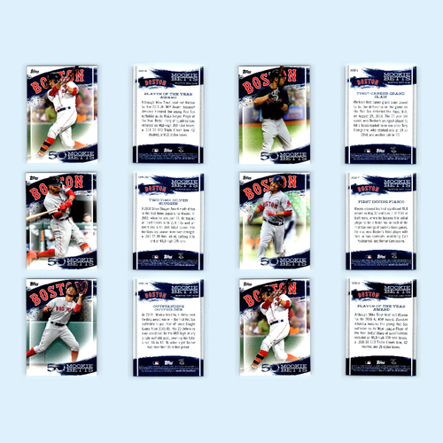 Mookie Betts Lot 100 Baseball Cards 2019 Boston Red Sox Set Collection MLB NM - Picture 16 of 20