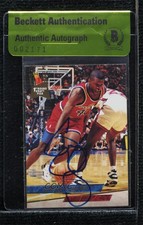 BAS 1993-94 Fleer Ultra Calbert Cheaney #354 Authentic Auto ur8