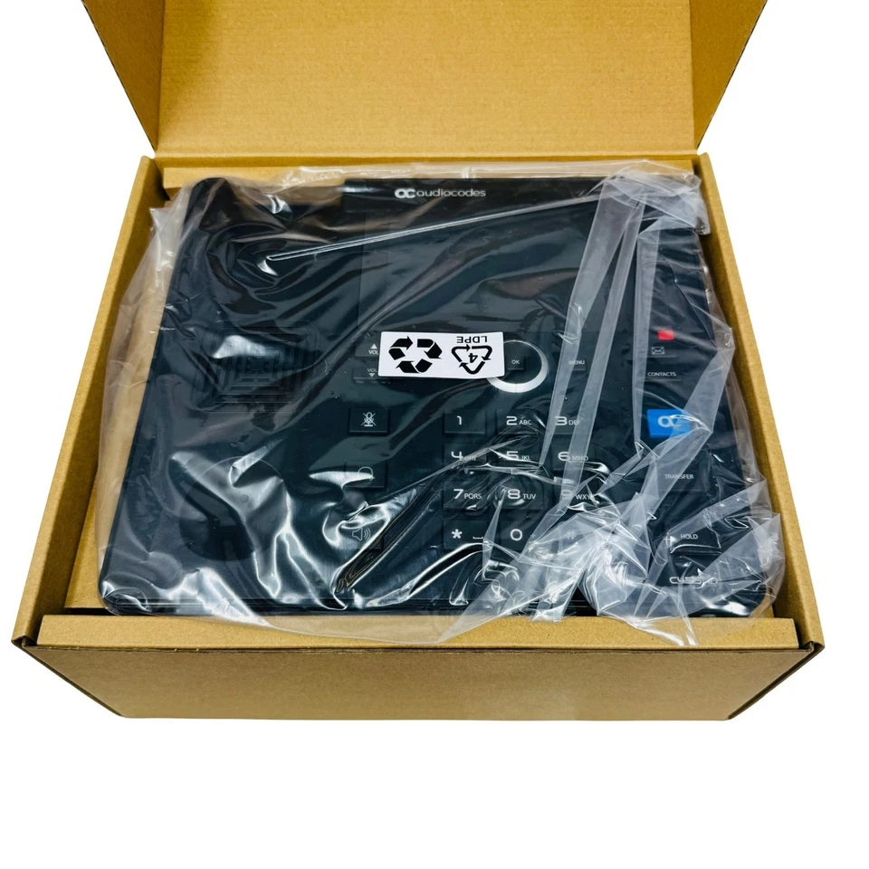 NEW AudioCodes Model C455HD IP Phone PoE GbE GGWV00744 for Microsoft Teams - Image 3 of 4