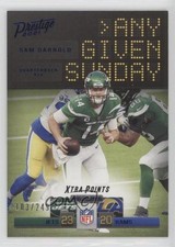 2021 Panini Prestige Any Given Sunday Xtra Points Blue 103/249 Sam Darnold 00gy