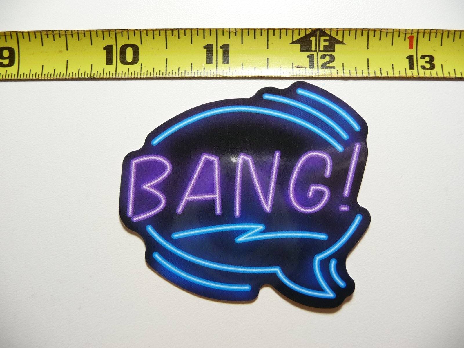 Vibrant Neon Bang Sticker Playful Exclamation Decal