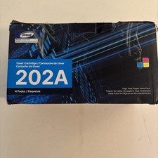 4 Pack 202A Toner Cartridges - Black/Yellow/Magenta/Cyan by DMGE