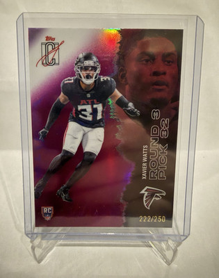 Topps 2025 Signature Class Xavier Watts Falcons Rookie RC #221 222/250 Magenta
