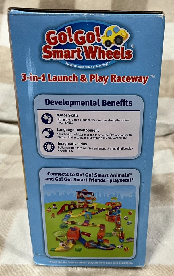 VTech Go! Go! Coche de juguete Smart Wheels 3 en 1 pista de carreras de lanzamiento y juego Foto 4 de 4