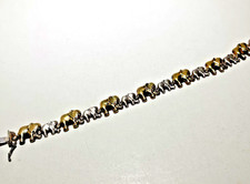 925 sterling silver Italy elephant bracelet weighs 14.7 Grams