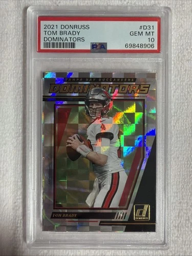 2021 DONRUSS DOMINATORS #D31 TOM BRADY BUCCANEERS PSA 10