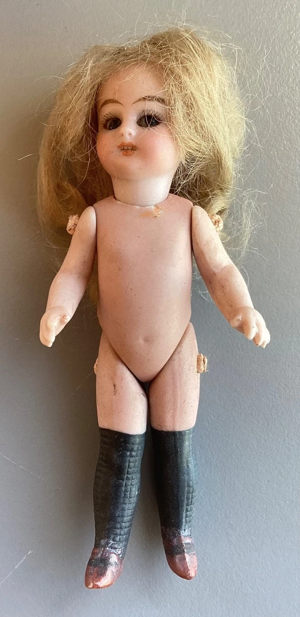 Ancienne Poupée Porcelaine 34 Cm – Allemagne, Début 1900, Fille, BS