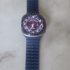Samsung Galaxy Watch Ultra 45 mm gris bracelet silicone bleu SM-L705F