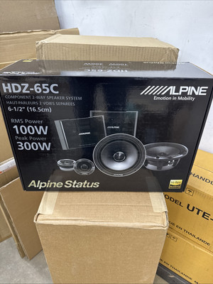 Alpine HDZ-65C - Status Series 6-1/2'' Component Car Speakers Brand New Sealed