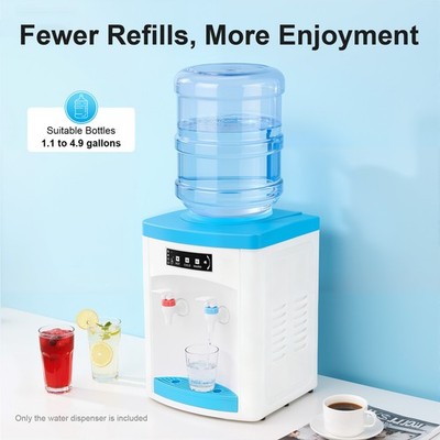 5 Gallon Hot Cold Water Dispenser Countertop Water Cooler Dispenser TOP Loading