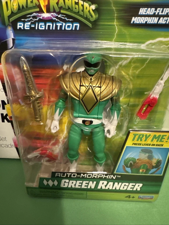 Mighty Morphin Power Rangers Re-Ignition Green Ranger 5" Action Figure - Image 4 of 4