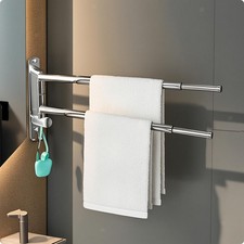Swivel Towel Rack Stainless Steel Swivel Towel Bar No Tools