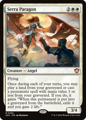 x1 Serra Paragon M MTG Commander: Secrets of Strixhaven M/NM, English