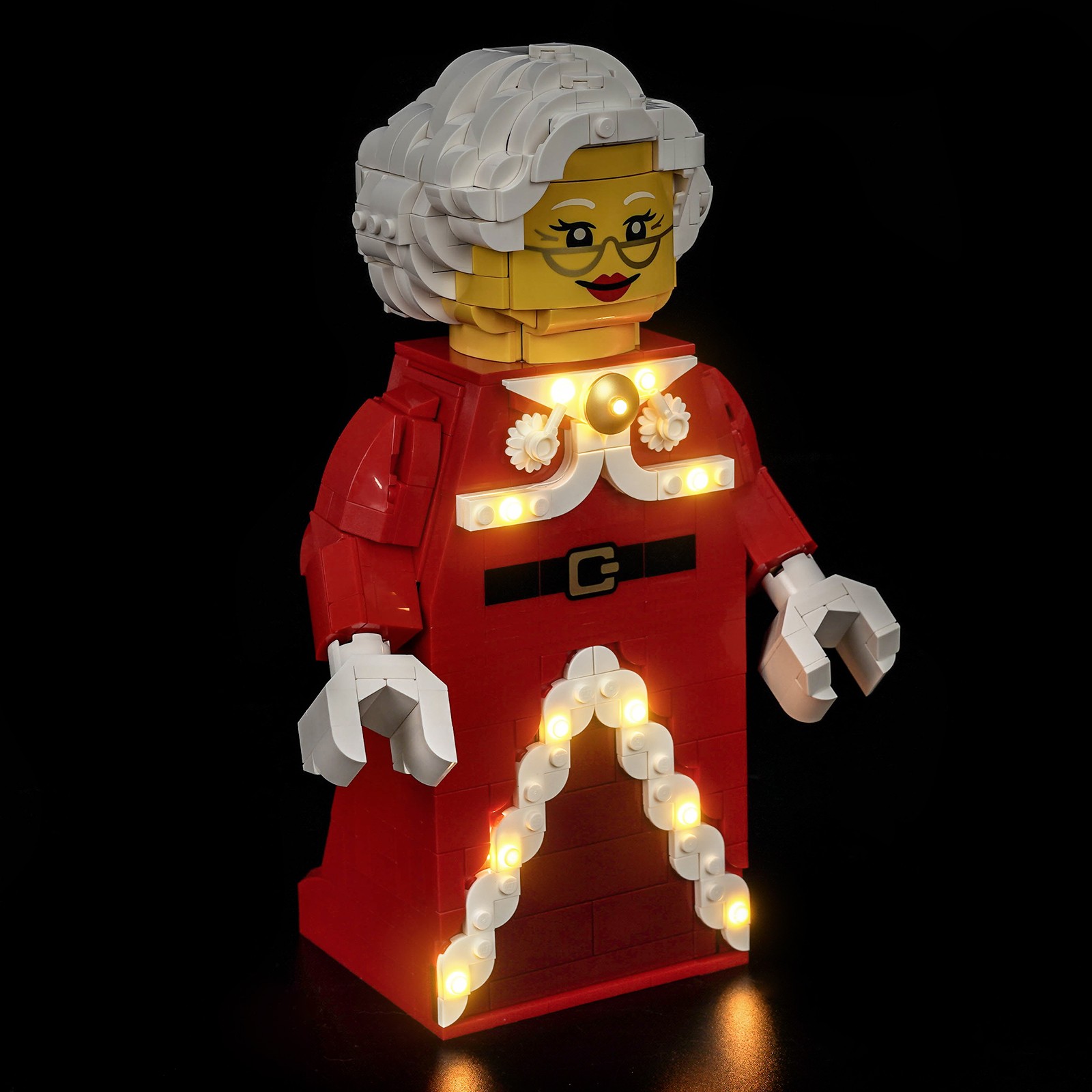 LocoLee Luce LED per LEGO 40875 Grande Donna Babbo Natale Minifigure Set di Luci foto 4