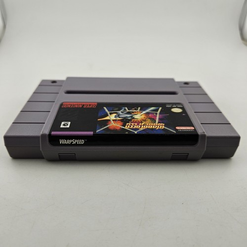 Super Nintendo WarpSpeed SNES Game + Manual + Box Complete CIB Tested Cleaned - Bild 9 von 24