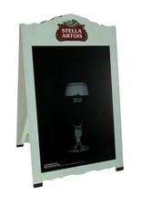 Scratch  Dent Stella Artois Pilsner Beer Double Sided Chalkboard Sandwich Board