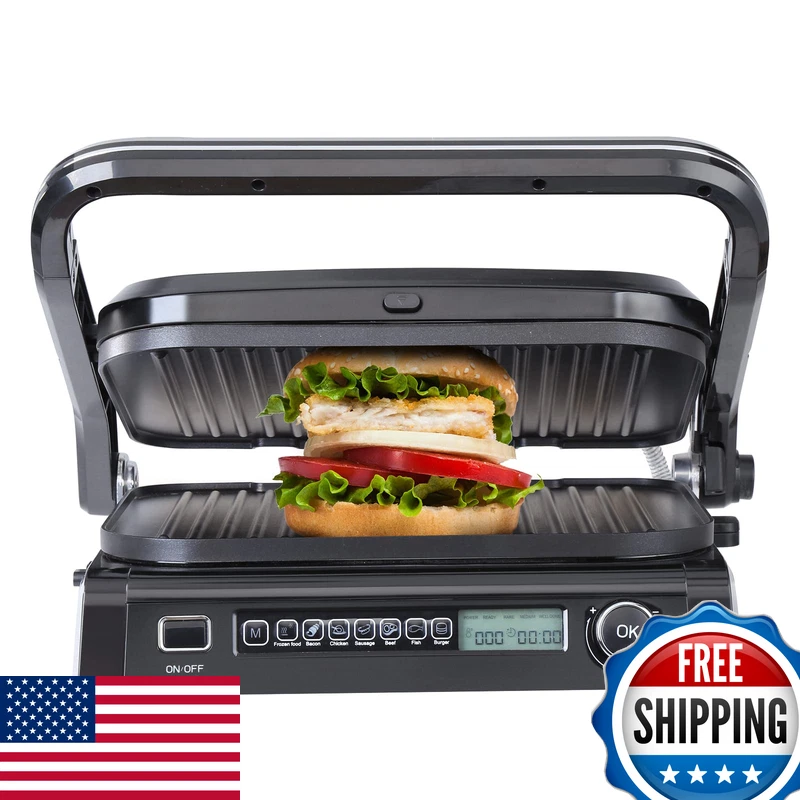 Vevor 7 In 1 Electric Contact Grill1800W Indoor Panini Press Griddlestainless
Opens in a new window