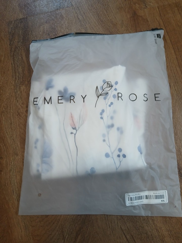 EMORY ROSE Women's Sleeveless Summer Top Shirt Plus Size 4 X New in Bag