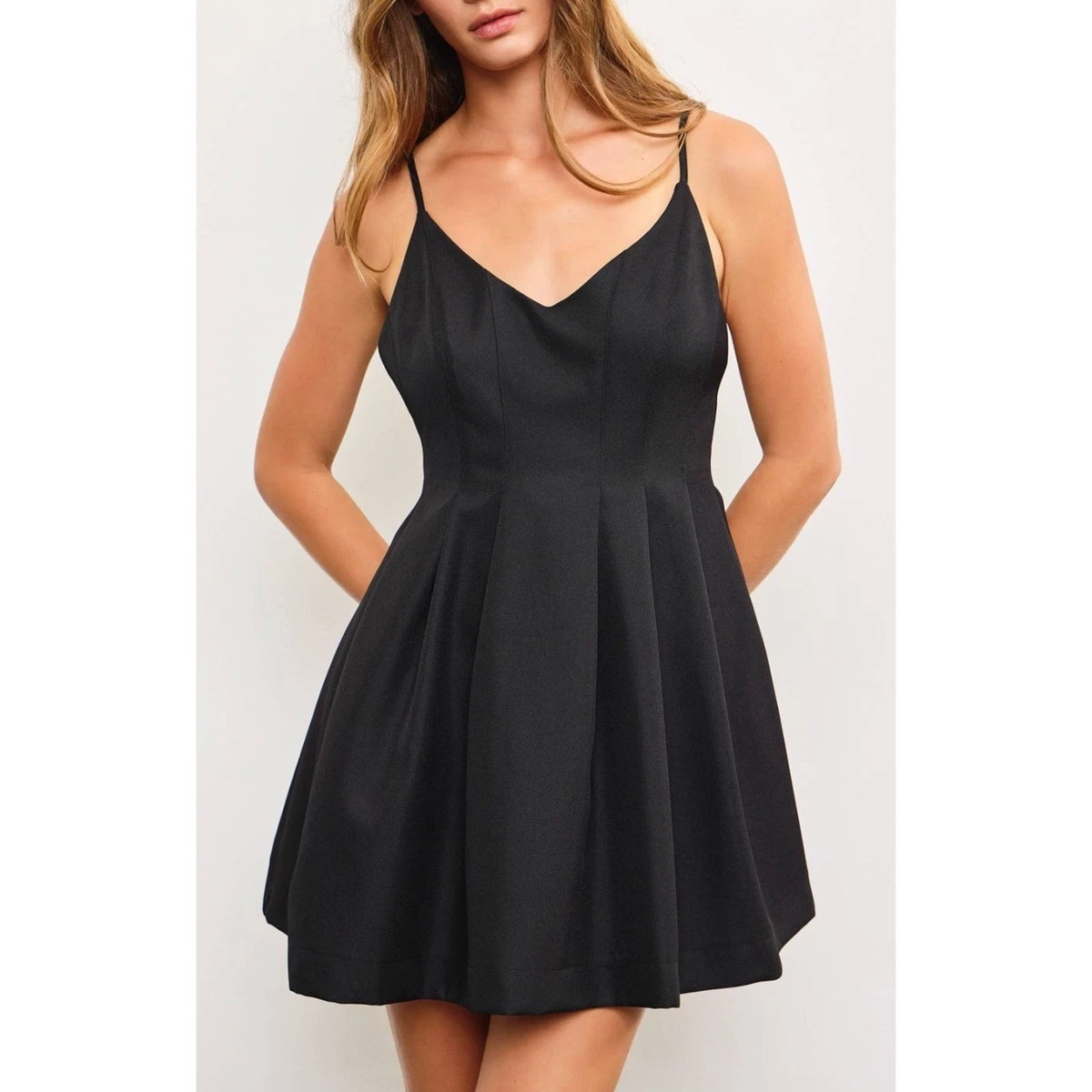 knee length dresses for ladies Keepsake Navy/White Polka Dot Foolish Mini Dress Size XS – Mine & Yours main image 1