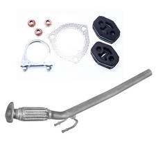 Vorderrohr Flex Auspuff für VW Caddy III BST BDJ Golf V BDK 2.0 SDi +Montagesatz