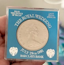 1981 Royal Wedding Coin  Prince Charles & Lad...