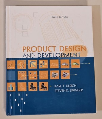 Product Design and Development 3rd Ed. HARDBACK, by Ulrich & Eppinger NEW COND.