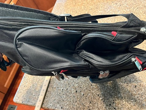 Schwarzer ELLEVEN™ "TSA Check Point Friendly" Computer College Rucksack mit Reißverschluss NEU - Bild 10 von 15