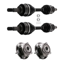 Front Left+Right CV Axle Shaft&Wheel Hub Bearing For Toyota Tacoma Lexus