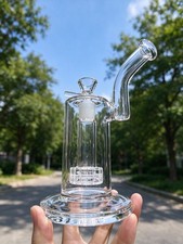 Thick Matrix torch 8" Percolator recycle rig Glass Water Pipe Smoking bong 18mm
