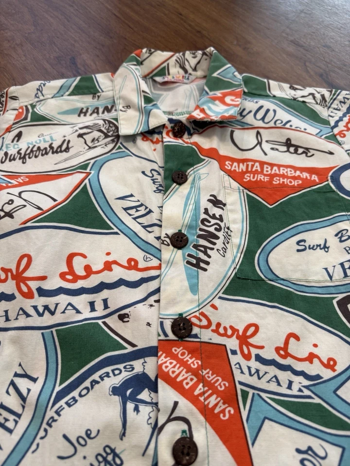 Vintage 90’s Suf Line Hawaiian Shirt Jams World Velzy Noll Weber Bing Noll - Image 2 of 4
