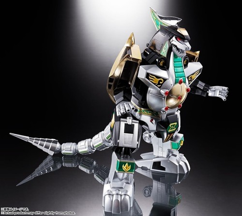 Figura de acción Soul of Chogokin GX-72 Megazord y GX-78 Dragon Caesar H 10,2 pulgadas - Imagen 22 de 23