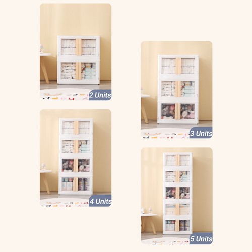 Heavyduty Storage Containers Cabinet Large Toy Organisers Stackable Box Wardrobe - Picture 8 of 21