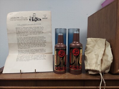 Arrow Service Magic Studio Passe Passe Bottles w Instructions Vtg Collectible 