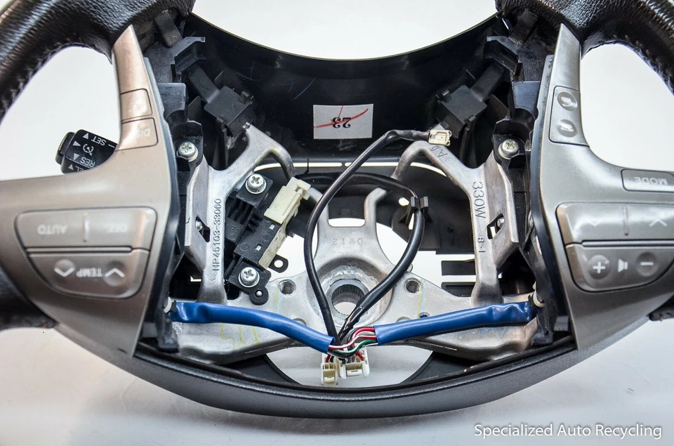 Toyota Highlander 2008-2013 volante cuero negro conjunto OEM Foto 2 de 4