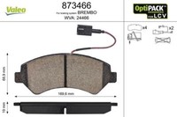 Valeo 873466 Bremsbelagsatz, Scheibenbremse FüR CitroËN Fiat Peugeot