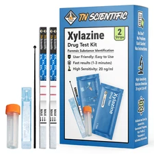 TN Scientific (XYL) Drug Test Strip Kit [2 Pack] - Powder, Liquid, & Urinalysis