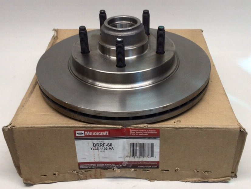 Motorcraft BRRF-60 Disc Brake Rotor and Hub Assembly Ford YL3Z