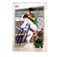 Ryan Jensen 2019 Eugene Emeralds auto signed team rookie card Salinas CA b