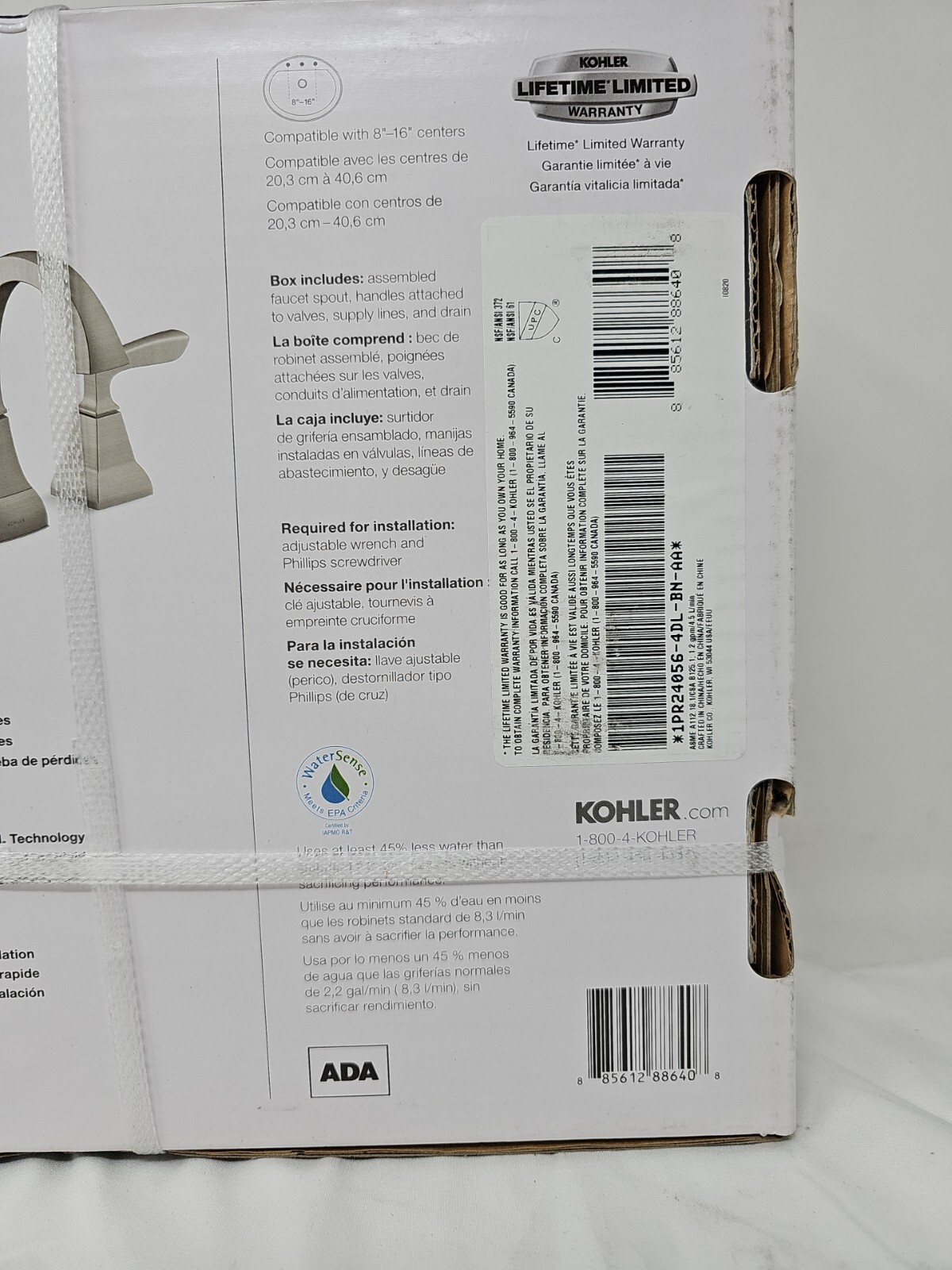 Kohler Kallan 8 in. Widespread 2-Handle Bathroom Faucet&nbsp;in  Brushed Nickel
