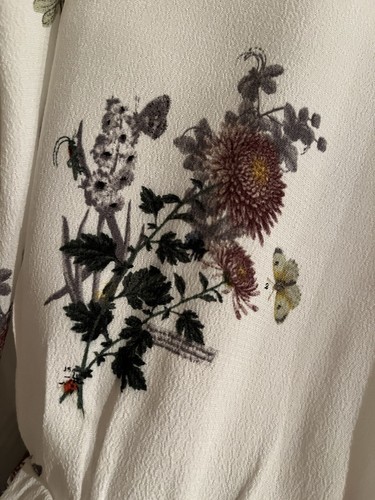 Oasis Floral Frill Neck Blouse 14 NWT RRP£36 - Picture 9 of 9
