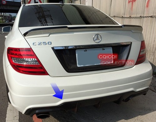 Unpainted MERCEDES BENZ 12~14 W204 C63 AMG C250 sport Sedan rear diffuser ◎ - Afbeelding 1 van 1