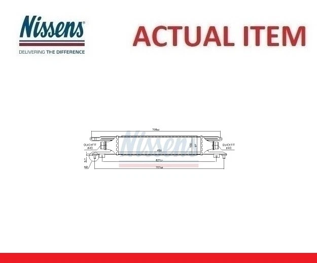 RADIATEUR D'INTERCOOLER TURBO NISSENS NIS96589 - Photo 1/1