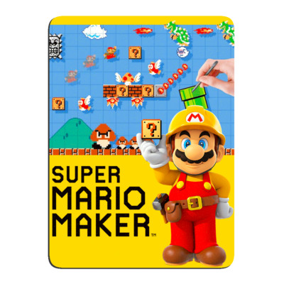 Super Mario Maker Design 1 Glitzer vollmagnetischer Rückenmagnet - Nintendo