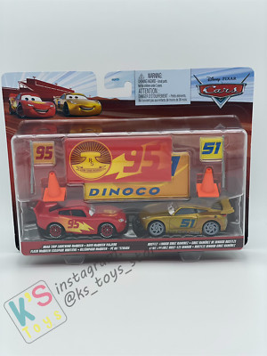 Disney Pixar Cars 1:55 2-Pack ROAD TRIP LIGHTNING MCQUEEN - RUSTEZE DINOCO CRUZ