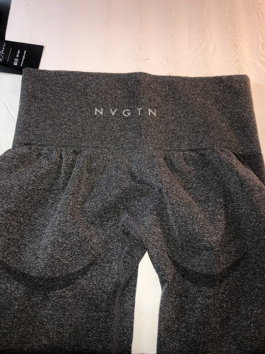 NVGTN Leggings Womens S Grey Seamless Workout Training Athleisure