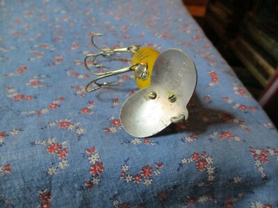 Older Fishing Lure Fred Arbogast Jitterbug Yellow Greens | eBay